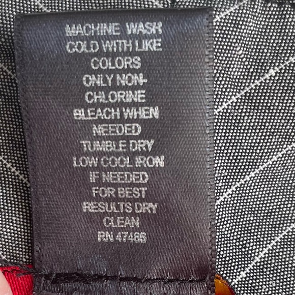 Trixie + LuLu Modern Gray Pinstriped Pants | Size 8P - Picture 6 of 10